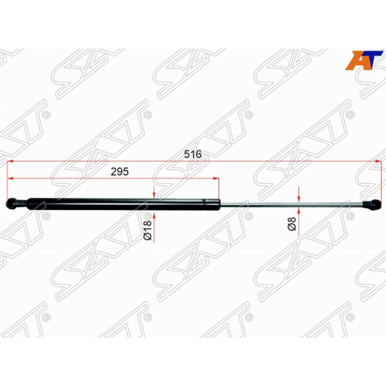 Амортизатор крышки багажника TOYOTA PRIUS NHW2# 03-09 SAT