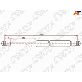 Амортизатор крышки багажника TOYOTA PRIUS ZVW3# 09- SAT