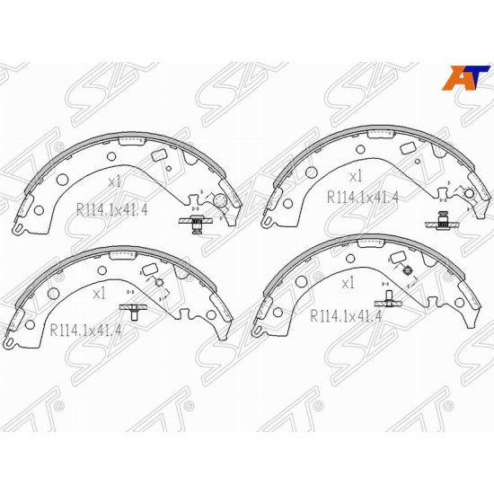 Колодки тормозные барабанные зад TOYOTA RAV4 ACA20 SAT