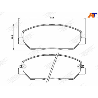 Колодки тормозные перед KIA SORENTO 09- HYUNDAI SANTA-FE 06- FERODO