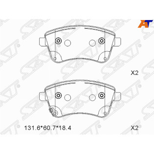 Колодки тормозные перед KIA VENGA 10- SAT