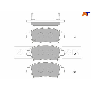 Колодки тормозные перед TOYOTA PLATZ/ VITZ/PROBOX 00- SANGSIN BRAKE