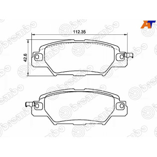 Колодки тормозные передн MAZDA CX-5 17- BREMBO