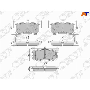 Колодки тормозные зад HYUNDAI I10/KIA PICANTO SAT