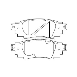 Колодки тормозные задн LEXUS RX 15-/TOYOTA CAMRY 17- TOYOTA