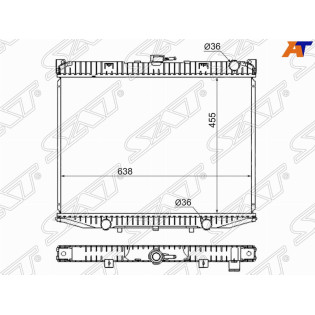 Радиатор NISSAN TERRANO II/FORD MAVERIC 2.4 93- SAT