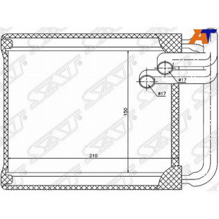 Радиатор отопителя салона HYUNDAI i30 07-/KIA CEED 07- SAT