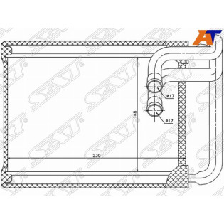 Радиатор отопителя салона HYUNDAI SONATA 04-09/KIA MAGENTIS 06-10 SAT