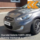 Бампер передний в цвет кузова Hyundai Solaris 1 (2011-2014) SAE - CARBON GREY - серый