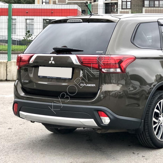 Бампер задний в цвет кузова Mitsubishi Outlander 3 (2015-2018) рестайлинг 2