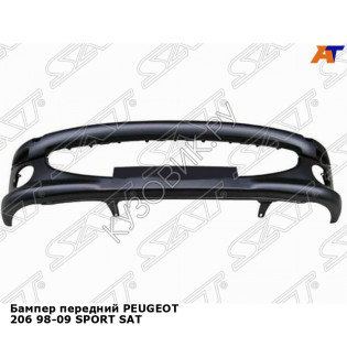 Бампер передний PEUGEOT 206 98-09 SPORT SAT